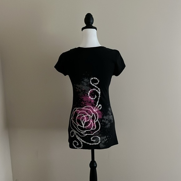 ⭐️Belle du Jour, Black/Hot Pink, T-Shirt, Size L⭐️ - Picture 8 of 10